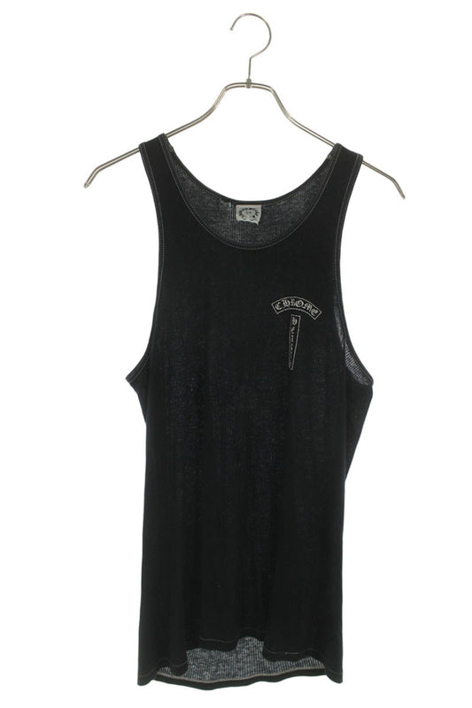 Chrome Hearts Back Large Cross Print Tank Top Size M