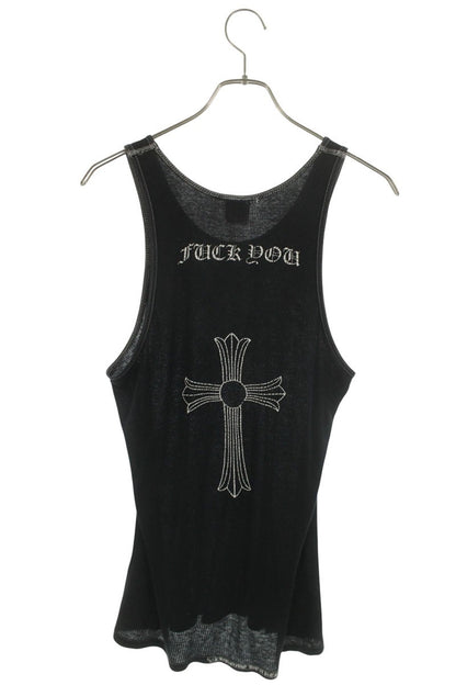Chrome Hearts Back Large Cross Print Tank Top Size M