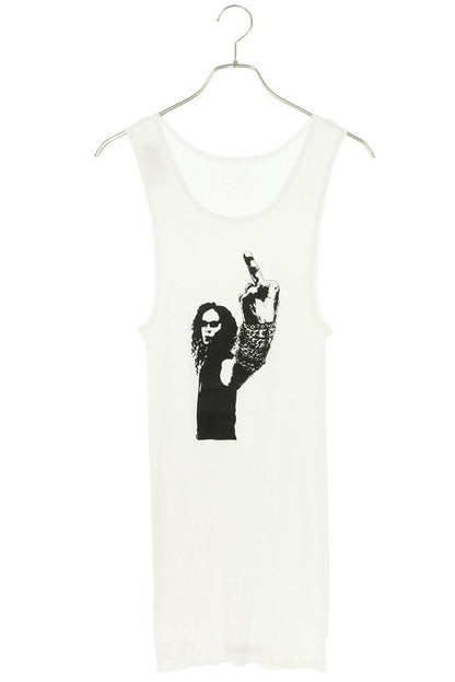 Chrome Hearts RIB TANK Richard Stark Print Tank White Size L
