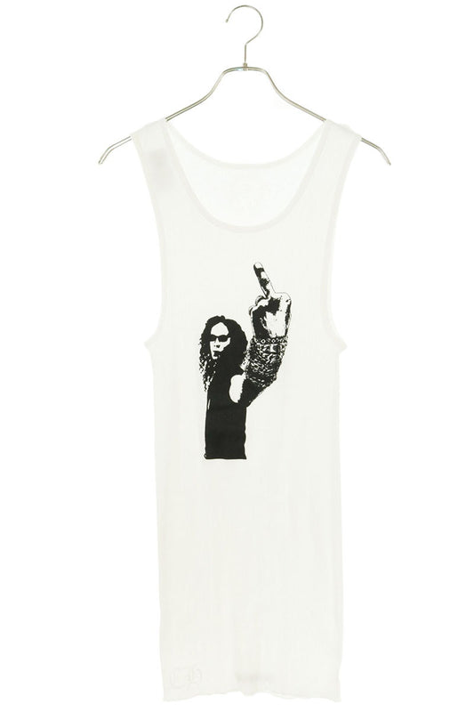 Chrome Hearts RIB TANK Richard Stark Print Tank White Size L