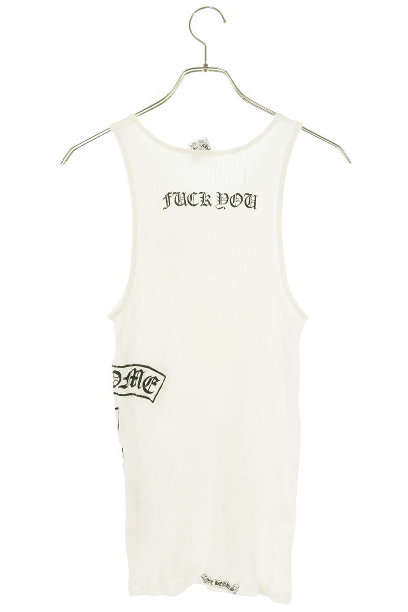 Chrome Hearts Text Print Rib Tank Top Multi Size L
