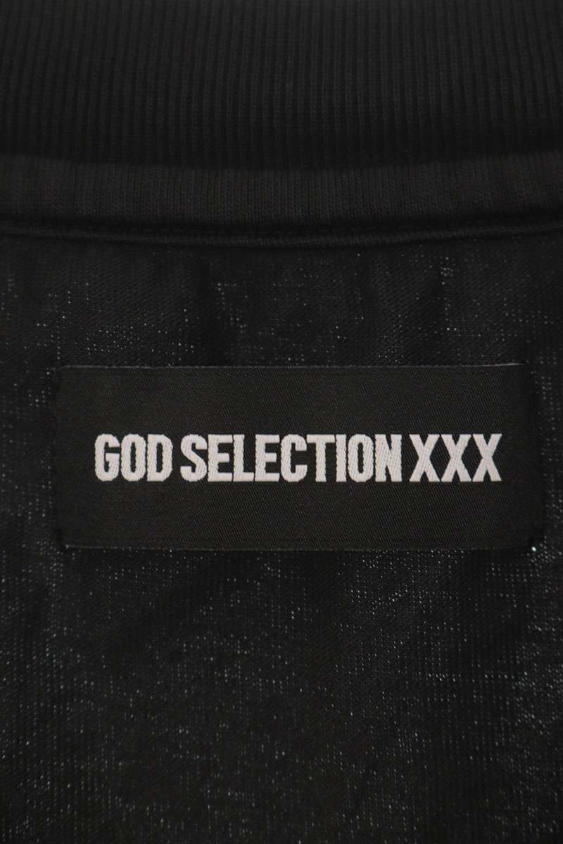 GOD SELECTION XXX 26SS Logo Print T-Shirt Black Size XL