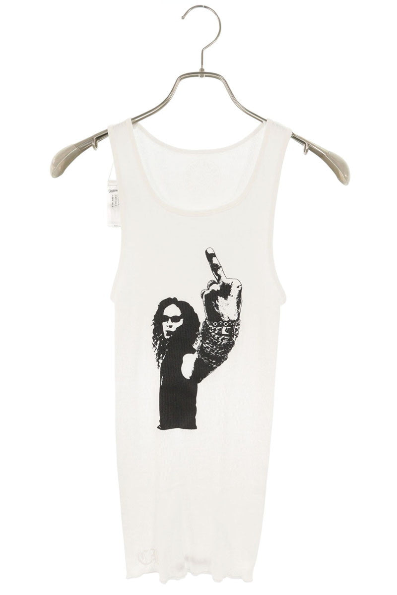 Chrome Hearts Richard Stark Print Rib Tank Top White Size S