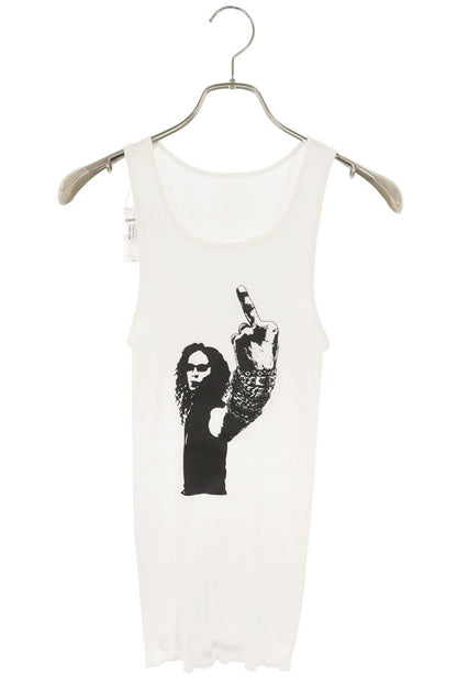 Chrome Hearts Richard Stark Print Rib Tank Top White Size S