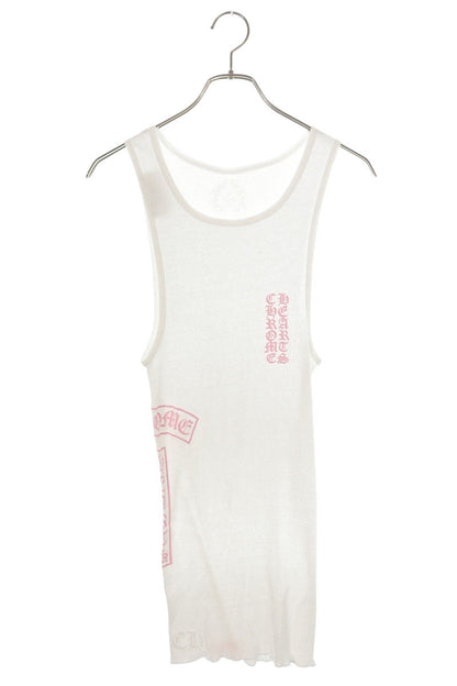 Chrome Hearts T-Bar Logo Print Rib Tank Top Multi Size M