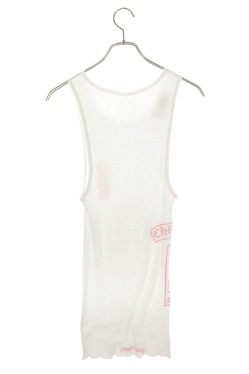 Chrome Hearts T-Bar Logo Print Rib Tank Top Multi Size M