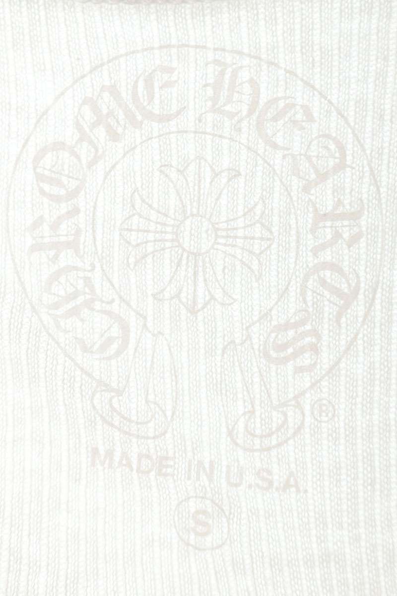 Chrome Hearts Human Print Rib Tank Top White Size S
