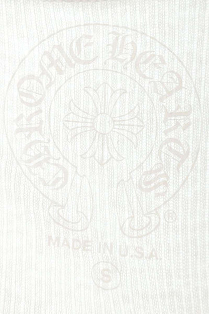Chrome Hearts Human Print Rib Tank Top White Size S