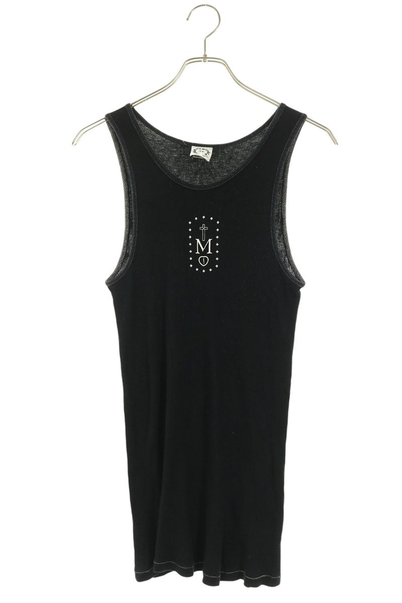 Chrome Hearts Mapplethorpe Print Rib Tank Top Black Size L