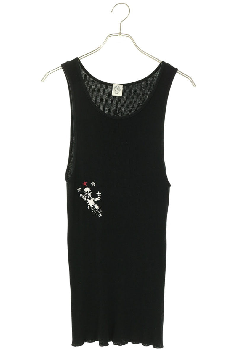 Chrome Hearts RIB TANK FOTI Print Tank Top Black Size L