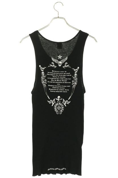 Chrome Hearts RIB TANK FOTI Print Tank Top Black Size L