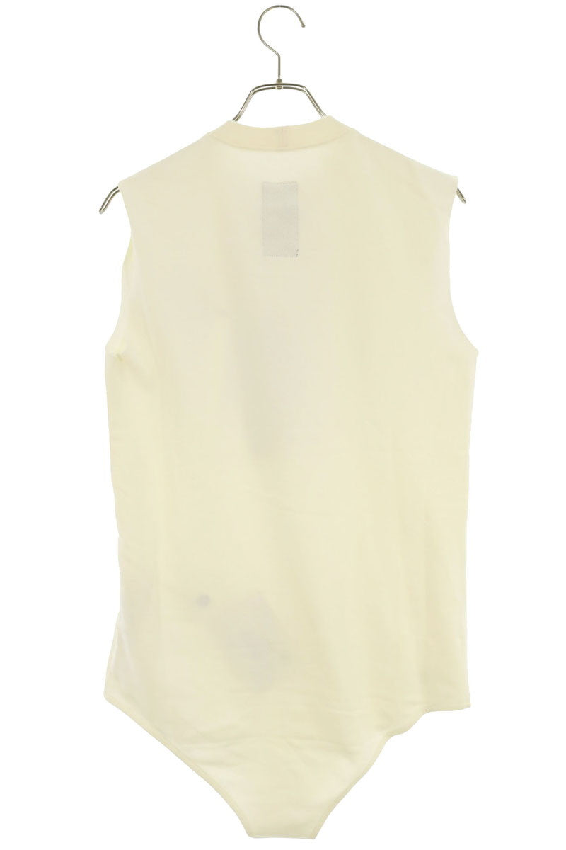 Rick Owens Body Logo Embroidered Cotton Top White Size XS