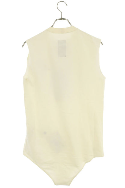 Rick Owens Body Logo Embroidered Cotton Top White Size XS