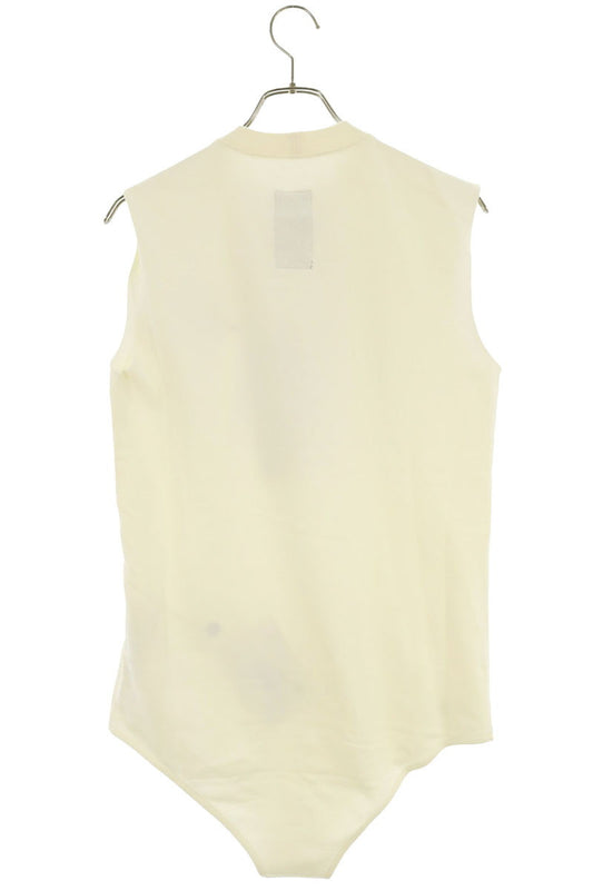 Rick Owens Body Logo Embroidered Cotton Top White Size XS