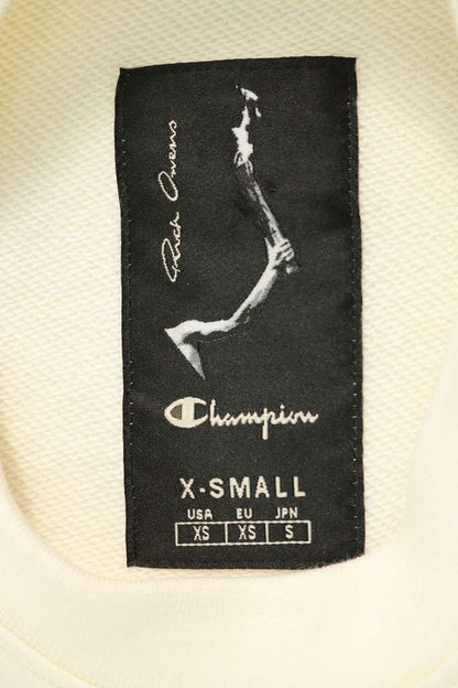 Rick Owens Body Logo Embroidered Cotton Top White Size XS
