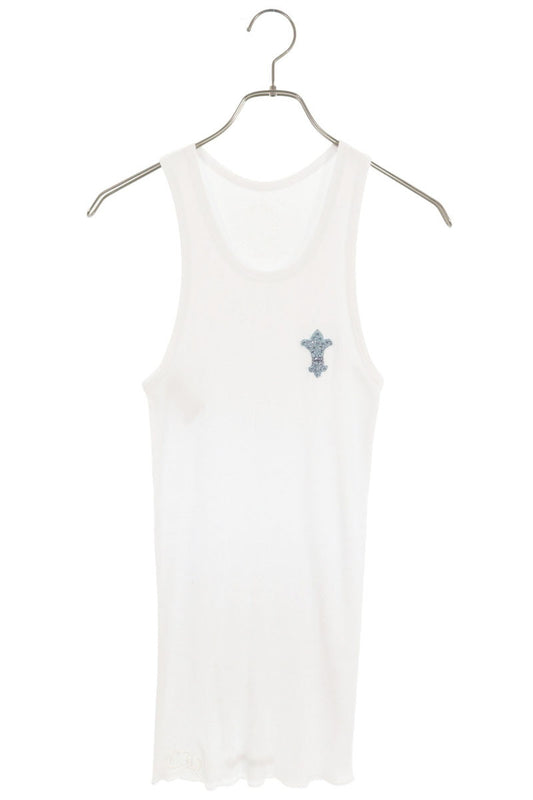 Chrome Hearts CH Flare Beaded Cotton Tank Top Size MED/LRG