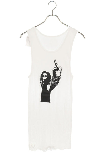 Chrome Hearts RIB TANK Richard Stark White Black Size L