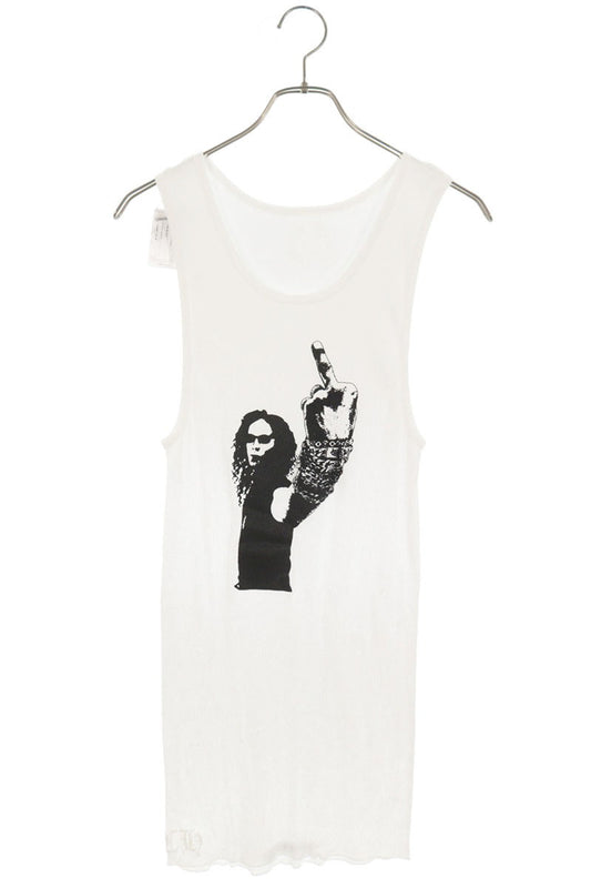 Chrome Hearts RIB TANK Richard Stark White Black Size L