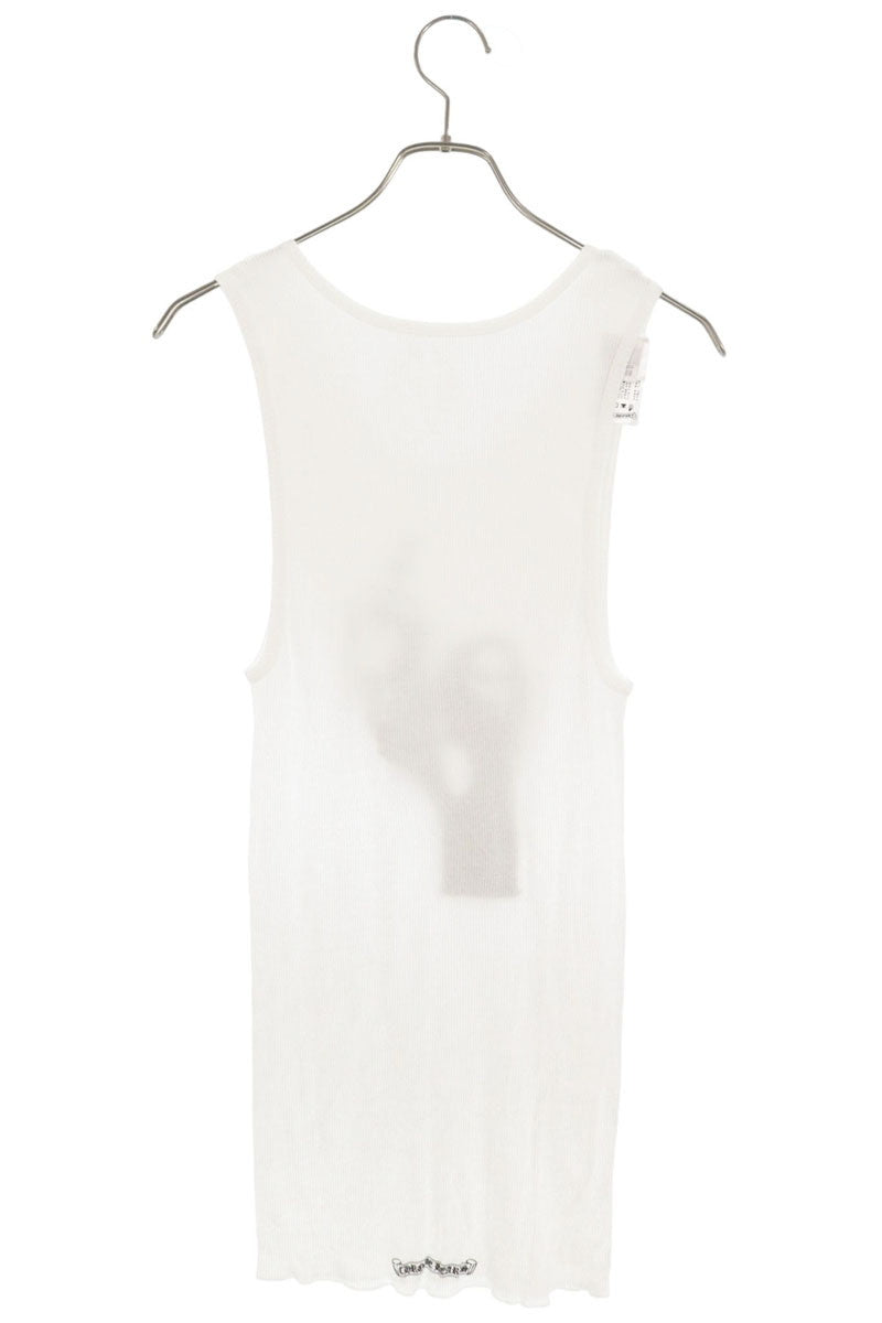 Chrome Hearts RIB TANK Richard Stark White Black Size L