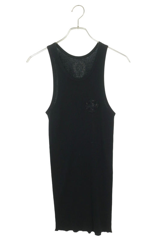 Chrome Hearts Beaded CH Plus Embroidered Top Black Size M
