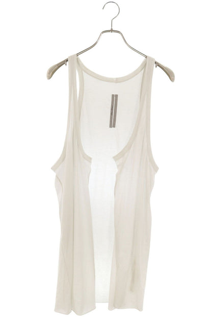 Rick Owens Open Pony Cotton Tank Top White Size S