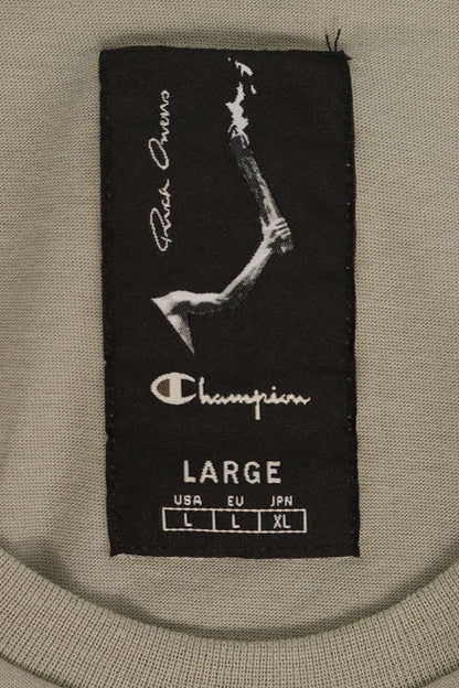 Rick Owens x Champion MICRO TATLIN T T-Shirt Gray Size L