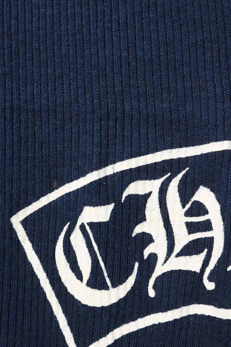 Chrome Hearts RIB TANK T T-Bar Print Tank Top Navy Size L