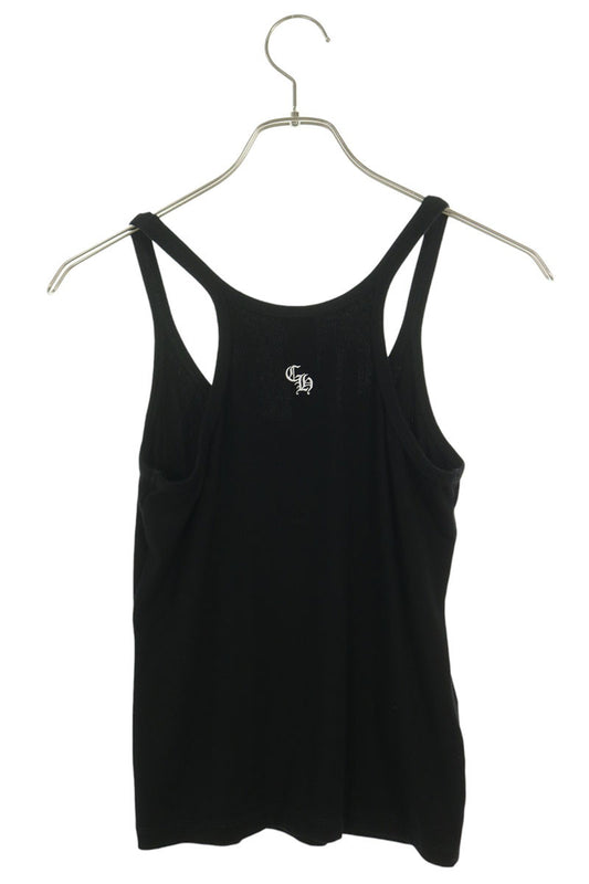 Chrome Hearts Y NOT Logo CH Plus Ribbed Top Black Size S