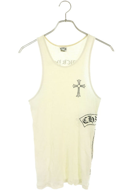 Chrome Hearts T-Bar Cross Print Rib Tank Top Size M