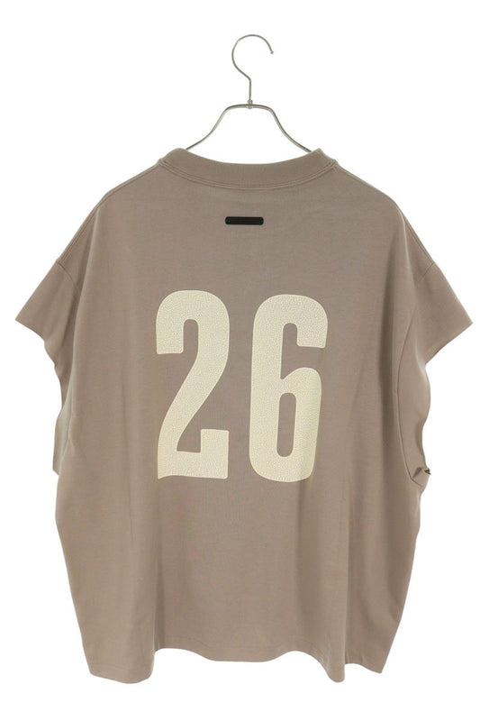 FEAR OF GOD Cut Off Logo Print T-Shirt Gray Size S