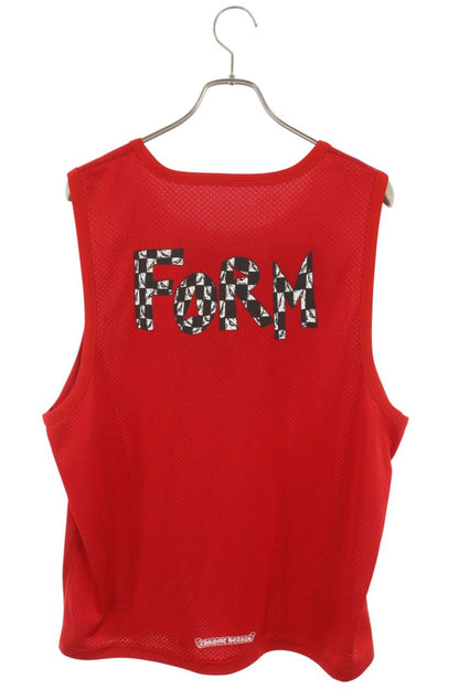 Chrome Hearts Reversible CH Logo Mesh Tank Top Red Size L