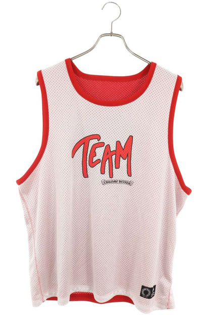 Chrome Hearts Reversible CH Logo Mesh Tank Top Red Size L