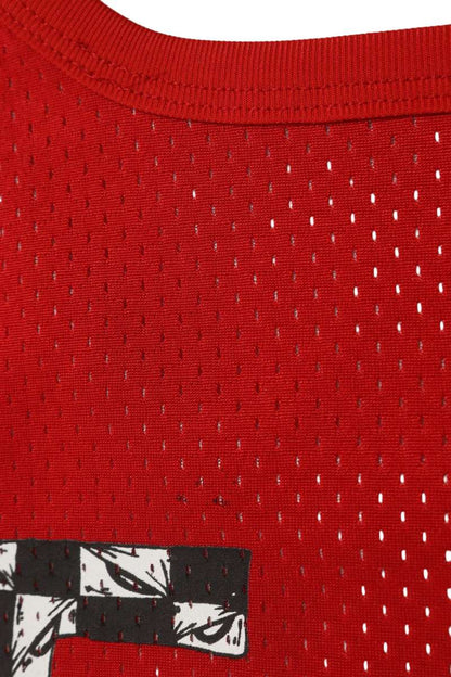 Chrome Hearts Reversible CH Logo Mesh Tank Top Red Size L