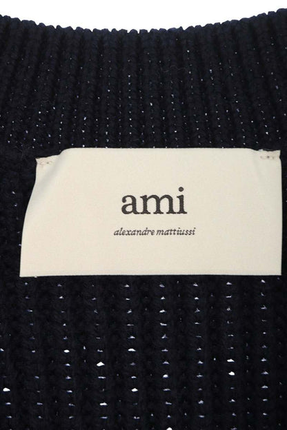 AMI 25SS Embroidered Vest Blue Size M