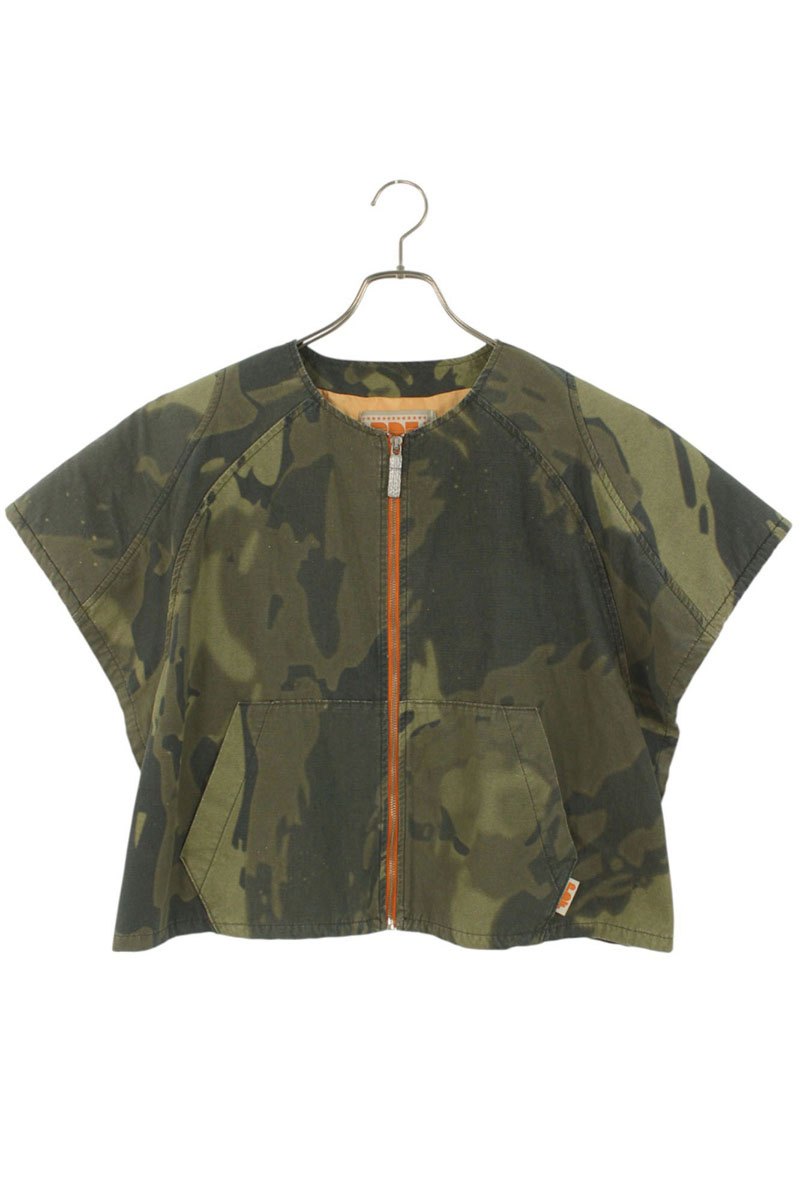 PDF Camo Zip Up Vest Green Size M