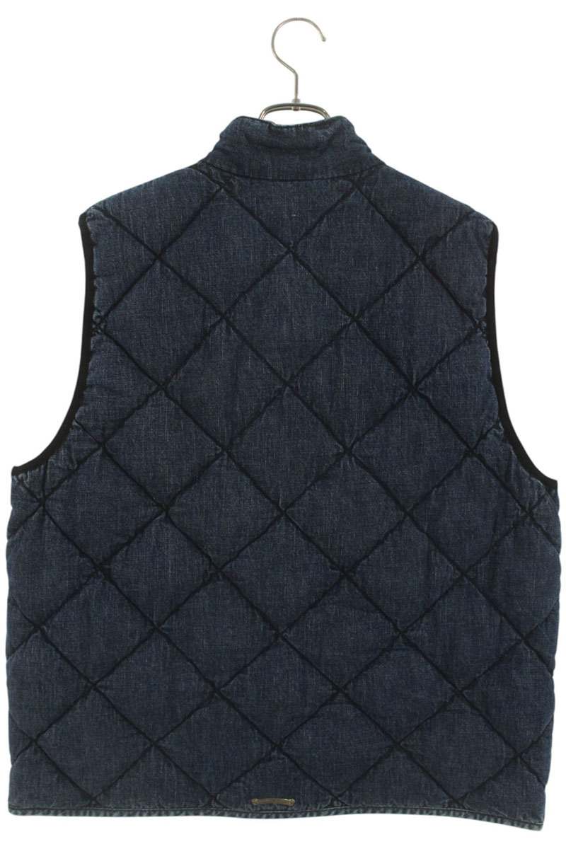 Chrome Hearts TEENAGE KICKS Denim Quilted Vest Indigo Size L