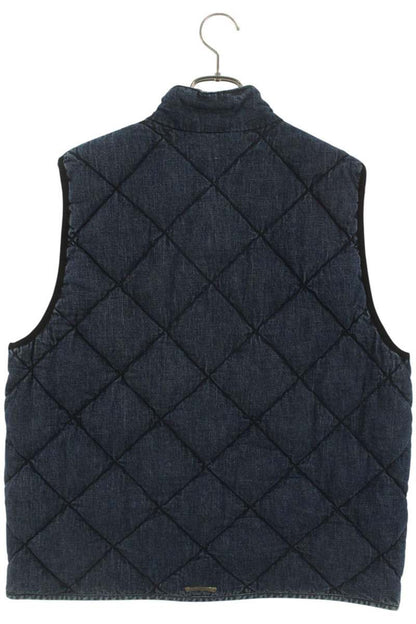 Chrome Hearts TEENAGE KICKS Denim Quilted Vest Indigo Size L