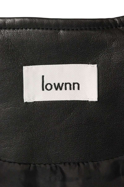 LOWNN Regenerated Leather Utility Vest Black Size M