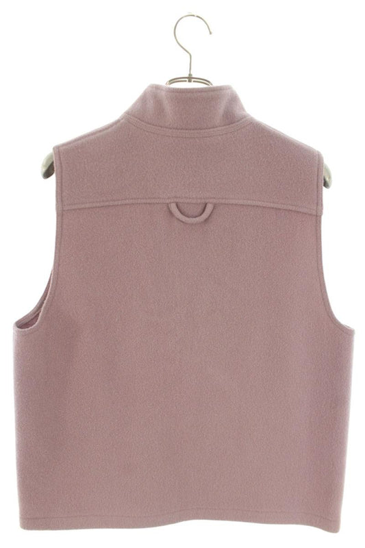 RIER Natural Fleece Half-Zip Wool Vest Purple Size S