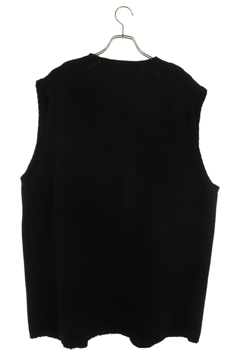Lea Boberg Wool Knit Vest Black Size XXL