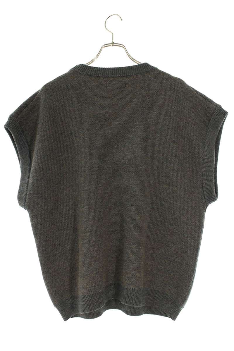 MAGLIANO Bear Design Knit Vest Gray Size L
