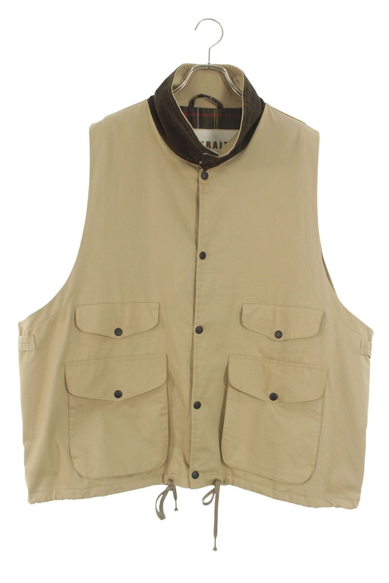 PORTRAITE Cotton OVER VEST Beige Size M