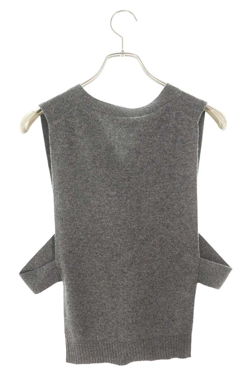 miumiu 26SS Cashmere Knit Vest Gray Size L