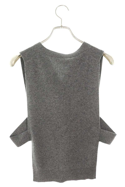 miumiu 26SS Cashmere Knit Vest Gray Size L