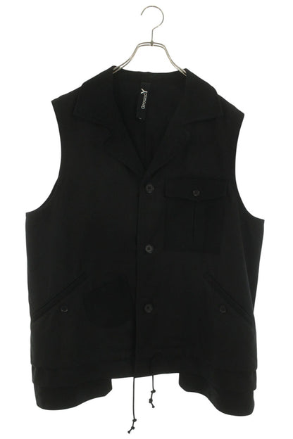 GroundY 21AW Wool Work Jacket Vest Black Size L