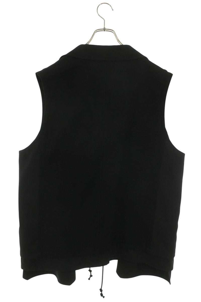 GroundY 21AW Wool Work Jacket Vest Black Size L