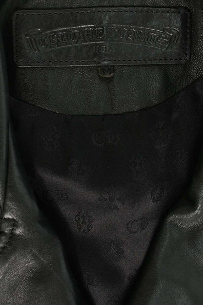 Chrome Hearts Custom Leather Vest Cross Ball Studs Size M