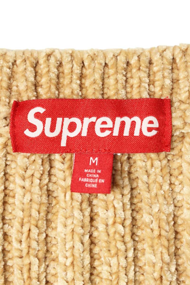 Supreme 24AW Chenille Sweater Vest Beige Size M