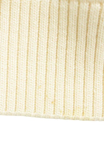 CELINE Triomphe Embroidered Wool Vest Beige Size XL