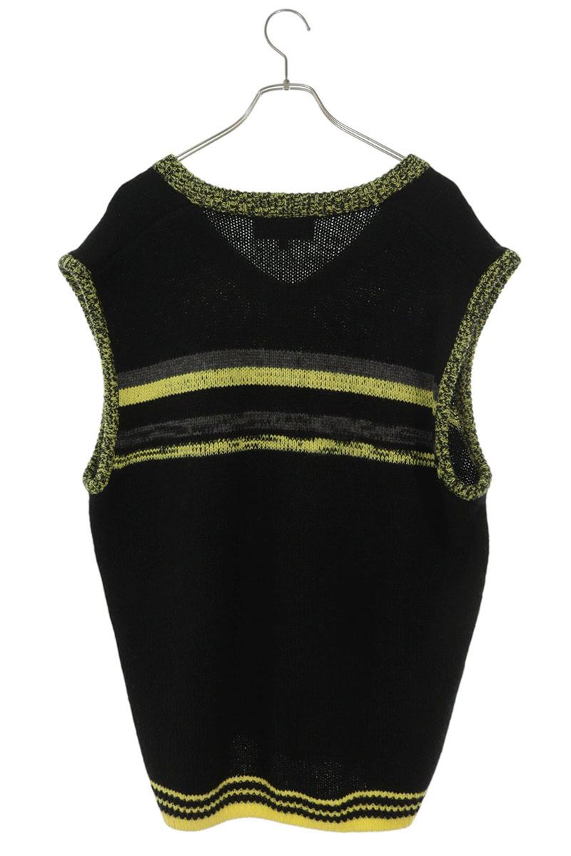 RAF SIMONS Pin V-Neck Knit Vest Multi Size XL
